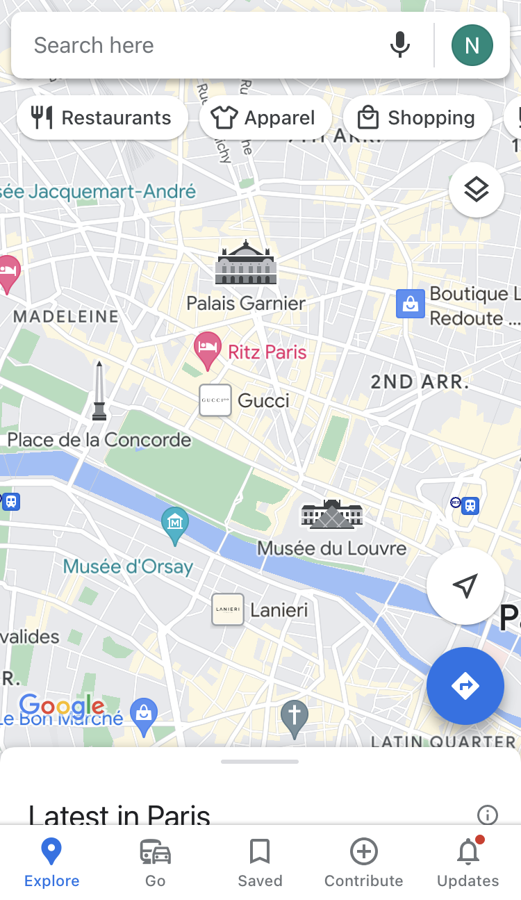 google maps paris download offline map
